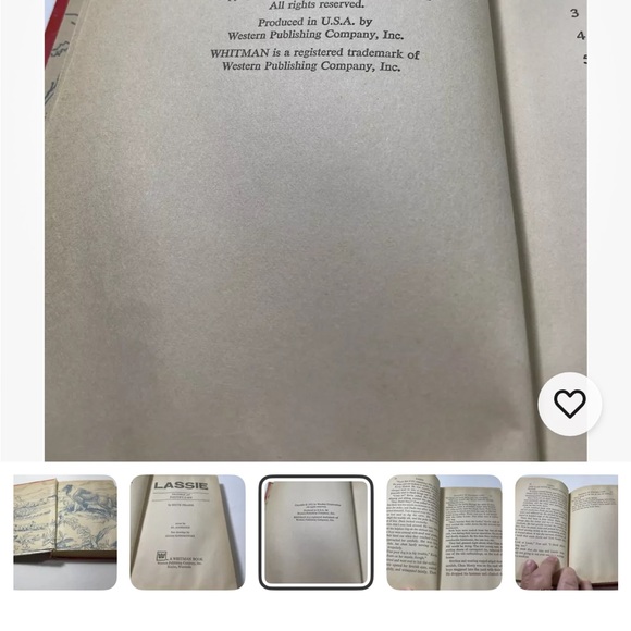 Vintage Lassie Book - Trouble at Panter's Lake paper back - Picture 5 of 6